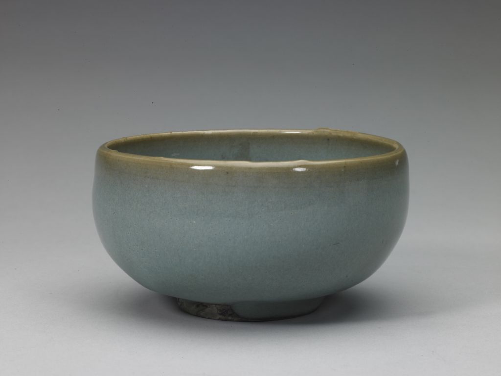 图片[1]-Jun Kiln Sky Blue Glazed Pier Bowl-China Archive